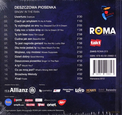 Deszczowa Piosenka [CD]