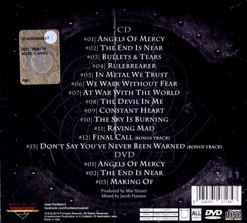 Primal Fear: Rulebreaker (Deluxe Edition) [CD]+[DVD]
