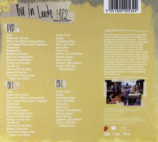 The Rolling Stones: From The Vault Live In Leeds 1982 [2CD]+[DVD]