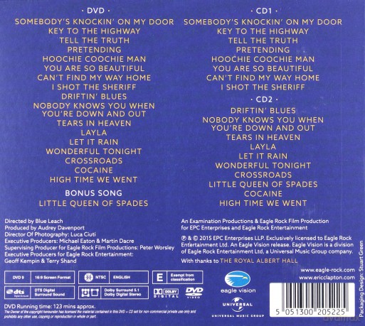 Eric Clapton: Slowhand At 70 Live At The Royal Albert Hall [2CD]+[DVD]