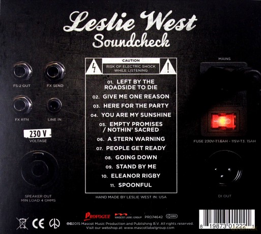Leslie West: Soundcheck [CD]