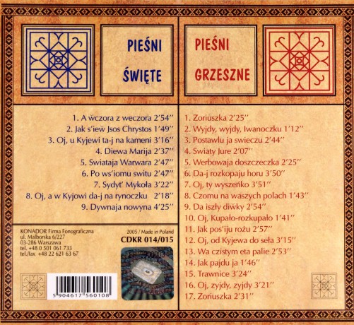 Werchowyna: Pieśni Święte I Grzeszne (digipack) [2CD]