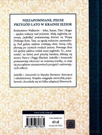 Jaskółki i Amazonki - Arthur Ransome (twarda) [KSIĄŻKA]