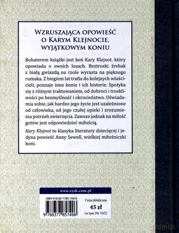 Kary Klejnot - Anna Sewell (twarda) [KSIĄŻKA]