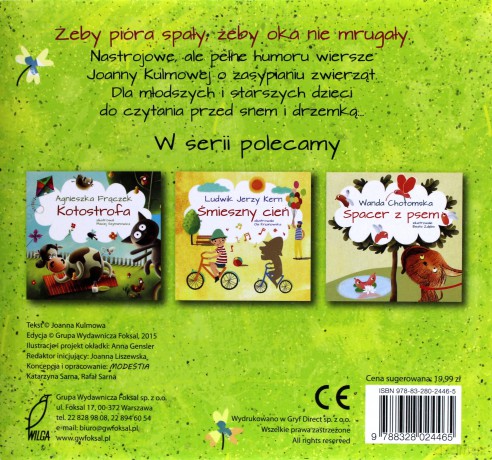 Moje zasypianki - Joanna Kulmowa (twarda) [KSIĄŻKA]