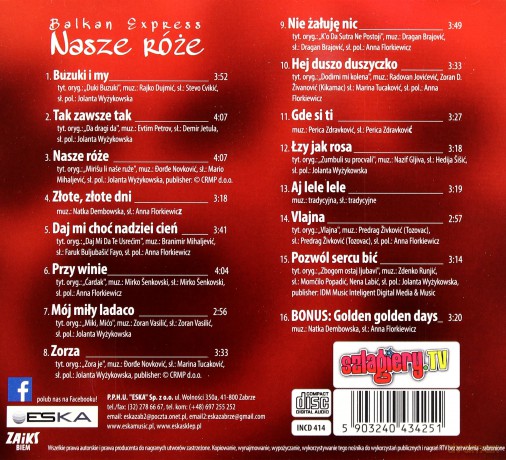 Balkan Express: Nasze róże [CD]