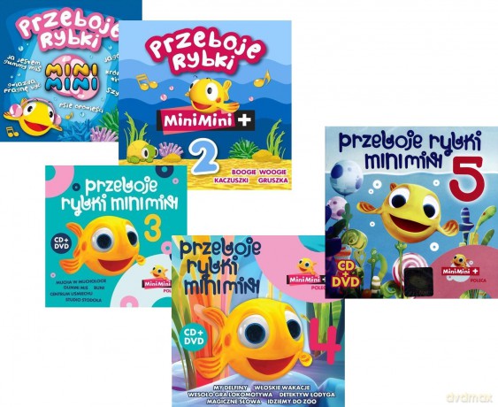 Mini Mini Przeboje Rybki vol. 1+2+3+4+5 Pakiet [5CD]+[5DVD]