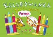 Farmek. Jak pies z owieczką. Kolorowanka z naklejkami - Alicja Karczmarska-Strzebońska [KSIĄŻKA]