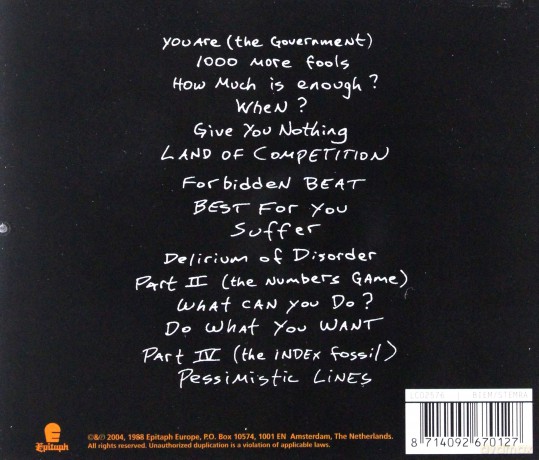 Bad Religion: Suffer-Remaster 2004 [CD]
