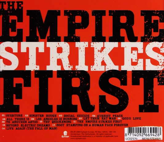 Bad Religion: The Empire Strikes First [CD]