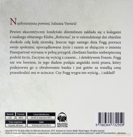 W 80 dni dookoła świata - Juliusz Verne [AUDIOBOOK] [CD-MP3]