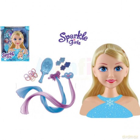 ARTYK Głowa do stylizacji Sparkle Girls