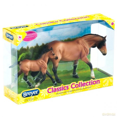BREYER Dartmoor Klacz i Źrebię, Classic