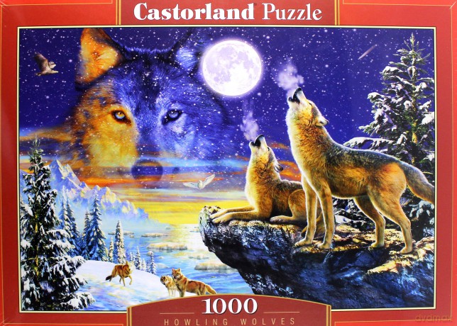 CASTOR 1000 el. Wilki wyjące do księżyca [PUZZLE]