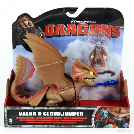 DRAGONS Figurka smoka i jeźdźca Deluxe