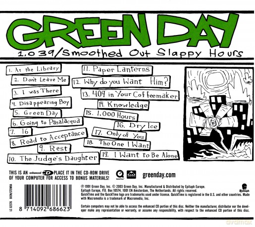 Green Day: 1039/Smoothed Out Slappy Hours-Remaster (digipack) [CD]