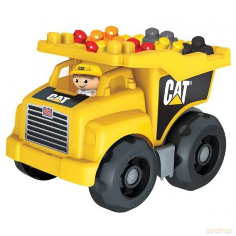 MEGA BLOKS Duża wywrotka z klockami CAT [KLOCKI]
