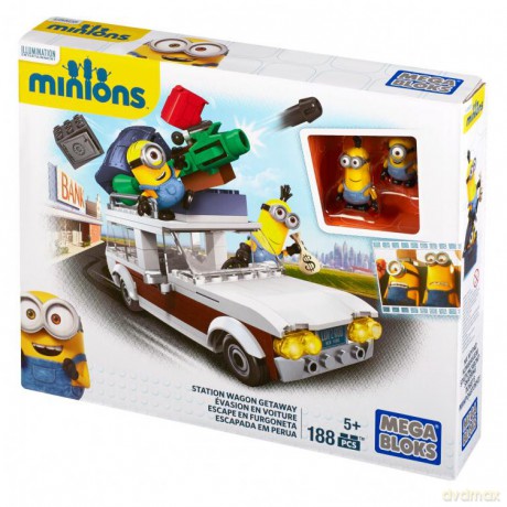 MEGA BLOKS Minionki Figurki z pojazdem