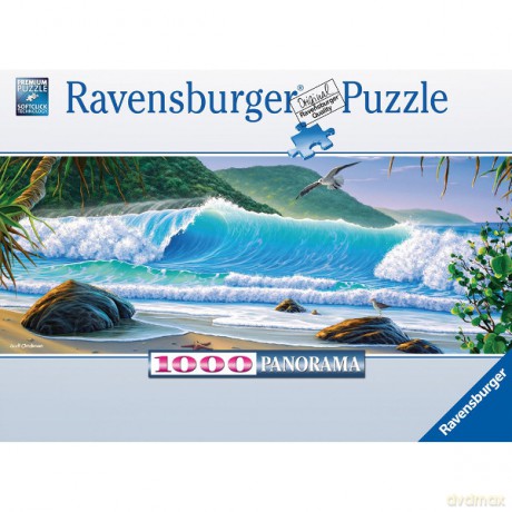 RAVENSBURGER 1000 el. Panorama, Łap Fale! [PUZZLE]