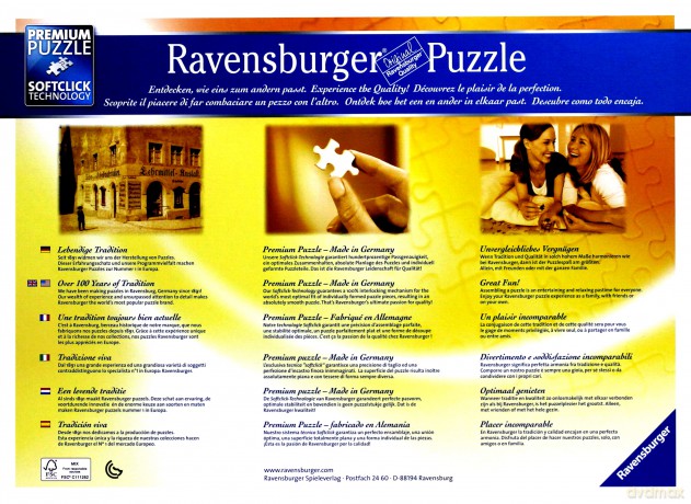 RAVENSBURGER 1000 el. Paryż nocą [PUZZLE]
