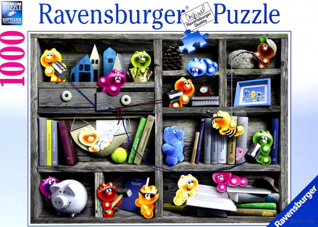 RAVENSBURGER 1000 el. Żelkowe psotniki [PUZZLE]