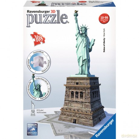 RAVENSBURGER 108 el. 3D Statua Wolności [PUZZLE]