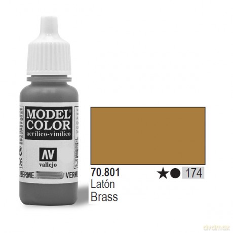 VALLEJO Farba Nr174 Brass Mettalic 17 ml