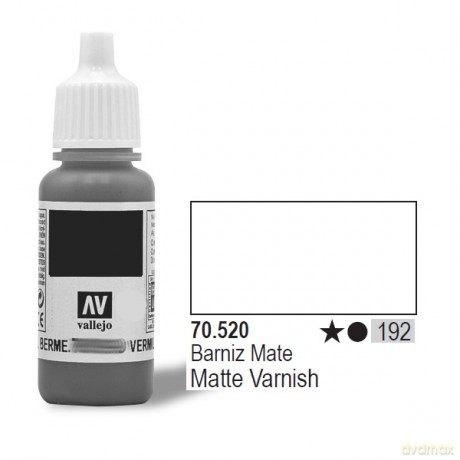VALLEJO Lakier Nr192 Matt Varnish 17 ml