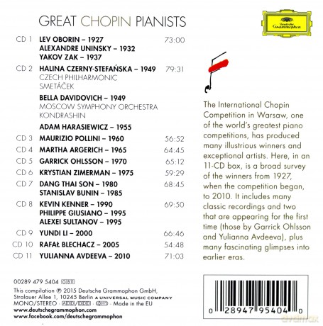 Great Chopin Pianists [BOX] [11CD]