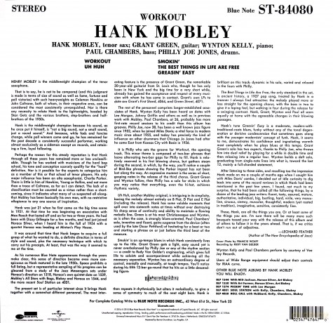 Hank Mobley: Workout [Winyl]