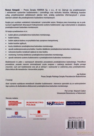 Budżetowanie w zarządzaniu przedsiębiorstwem budowlano - montażowym - Roman Kotapski [KSIĄŻKA]