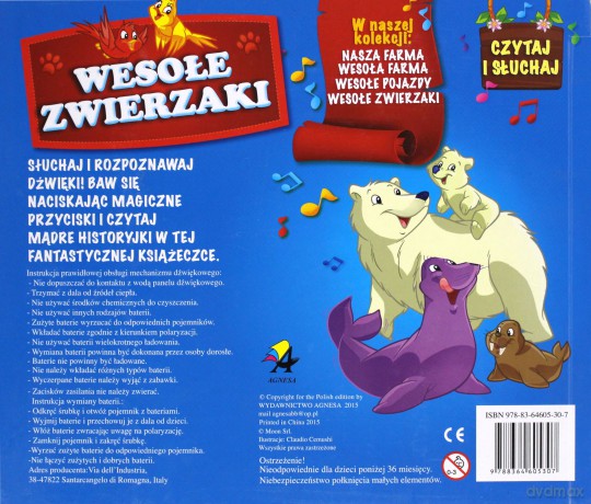 Czytaj i słuchaj. Wesołe zwierzaki [KSIĄŻKA]
