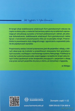 Ćwiczenia dla osób z afazją. Formy gramatyczne cz. 1-2 komplet - Justyna Żulewska, Małgorzata Nowis-Zalewska [KSIĄŻKA]