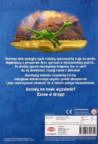 Dobry Dinozaur. Zadanie: naklejanie! [KSIĄŻKA]