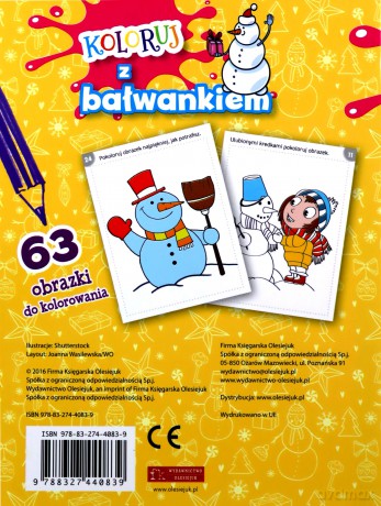 Koloruj z bałwankiem [KSIĄŻKA]