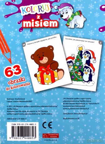 Koloruj z misiem [KSIĄŻKA]