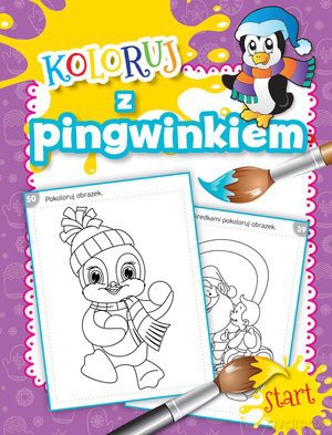 Koloruj z pingwinkiem [KSIĄŻKA]