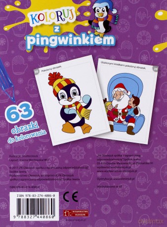 Koloruj z pingwinkiem [KSIĄŻKA]