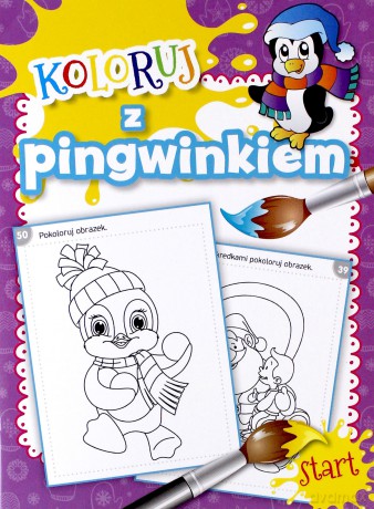 Koloruj z pingwinkiem [KSIĄŻKA]