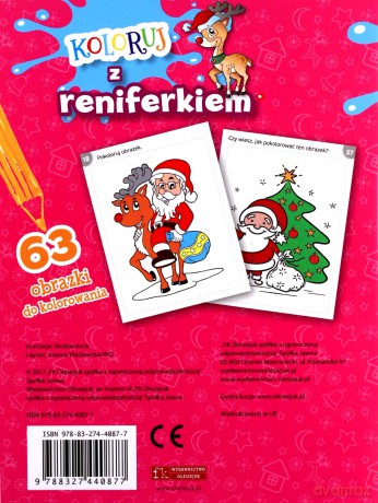 Koloruj z reniferkiem [KSIĄŻKA]