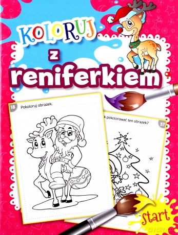 Koloruj z reniferkiem [KSIĄŻKA]