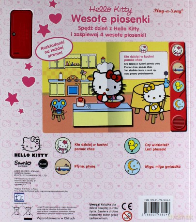 Książeczka dźwiękowa. Hello Kitty. Wesołe piosenki [KSIĄŻKA]