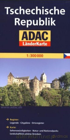 LanderKarte ADAC. Tschechische Republik 1:300 000