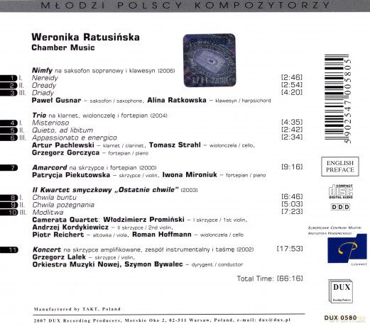 Chamber Music - Weronika Ratusińska