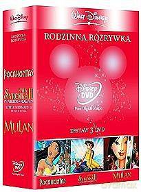 Kolekcja Disneya dla dziewczynek: Pocahontas, Mała syrenka 2, Mulan [3DVD]