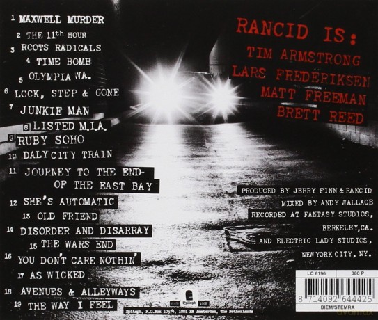 Rancid: And Out Come The Wolves [CD]