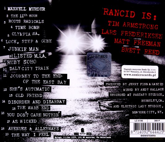 Rancid: And Out Come The Wolves [CD]