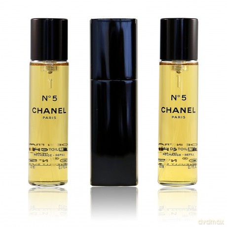 Chanel No. 5 Woda toaletowa dla kobiety 60 ml (1x20 ml refillable + 2x20 ml refill)