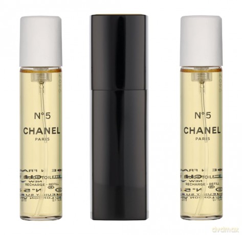 Chanel No. 5 Woda toaletowa dla kobiety 60 ml (1x20 ml refillable + 2x20 ml refill)