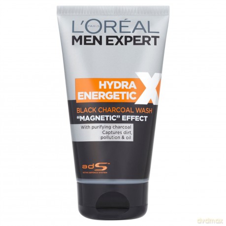 Loreal dla mężczyzny Expert Hydra Energetic X Black Charcoal Wash 150 ml